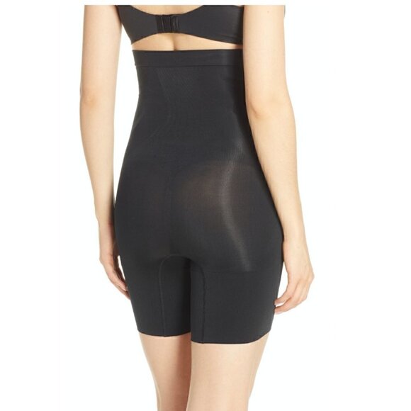 Spanx Shorts L OnCore High-Waisted Mid-Thigh Short Shaper Flat Stomach Slimming - Picture 7 of 13